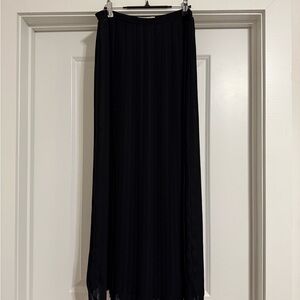 Michael Kors Black Pleated Maxi Skirt